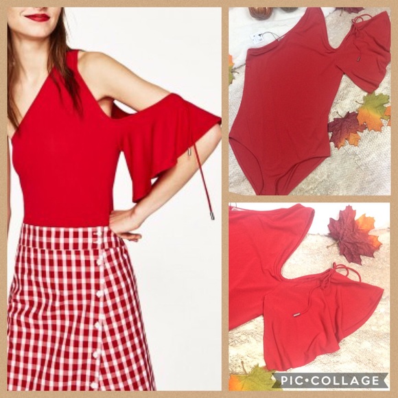 Zara Poppy Off Shoulder Body Suit Night Out - Picture 1 of 6